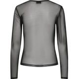 Pieces Pcninni Top - Lange Mouwen - Doorschijnend Mesh - Slim Fit