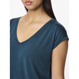 T-shirt - Effen - TENCEL™ Modal - Normale Pasvorm - Kwartmouw