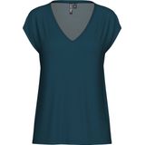 T-shirt - Effen - TENCEL™ Modal - Normale Pasvorm - Kwartmouw