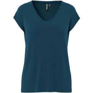 T-shirt - Effen - TENCEL™ Modal - Normale Pasvorm - Kwartmouw