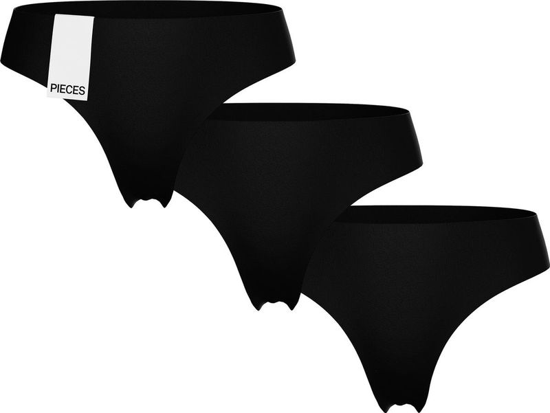 PIECES string PCNAMEE (set van 3) zwart