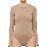 Pieces - PCNEJA - Bodysuit - Zwart - Lange Mouw - Naadloos