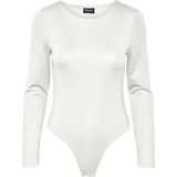 Pieces - PCNEJA - Bodysuit - Zwart - Lange Mouw - Naadloos - Ronde Hals