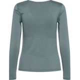 Pieces dames shirt Kant lange mouw - Barbera - Blauw