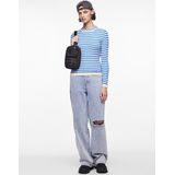 PIECES - Pccrista Ls O-hals - Gebreide Trui - French Blue/Stripes