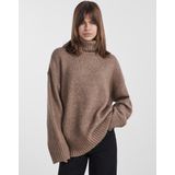 Pieces - Pcnancy Ls Loose Roll Neck Knit Noos Bc - Dames - Gebreide Truien