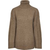 Pieces - Pcnancy Ls Loose Roll Neck Knit Noos Bc - Dames - Gebreide Truien