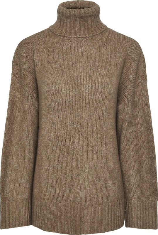 Pieces - Pcnancy Ls Loose Roll Neck Knit Noos Bc - Dames - Gebreide Truien