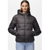 Pieces - Bee New - Gewatteerde Jas - Kort - Capuchon - Polyester