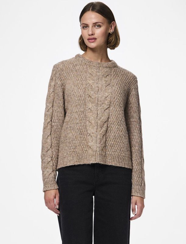 Pieces - Nina - Trui - Gebreid - O-hals - Lange Mouwen - Normaal