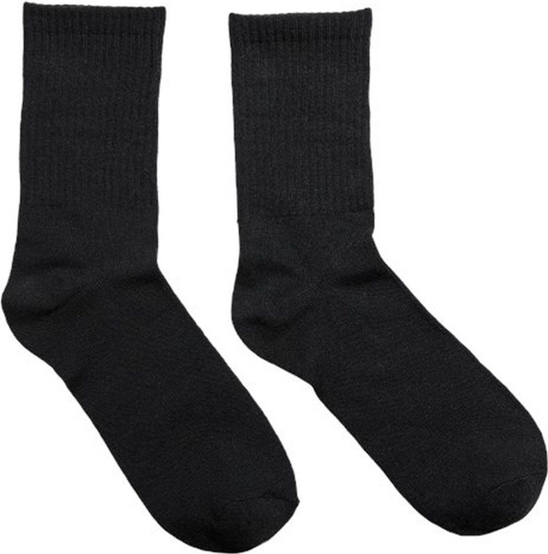 Pieces - DSS17109883 - Dames Sokken - Wit en Zwart - 1-pack - Strepen