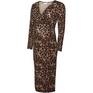 Mlalva - Zwangerschapsjurk - V-Hals - Lange Mouwen - Regular Fit