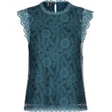 Pieces Top Pcolline Sl Lace Top Noos 17120454 Reflecting Pond Dames