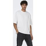 Only Sons T-shirt Onsmillenium Ovz Ss Tee Noos 22027787 Bright White Mannen