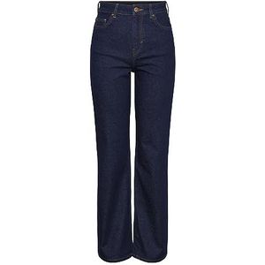 Bestseller A/S PCHOLLY HW Wide Jeans DB UNWASH NOOS BC, donkerblauw (dark blue denim), 27W / 30L