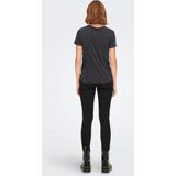 Roxy - IS FLOWING TOP V - T-shirt - Phantom - Korte Mouwen