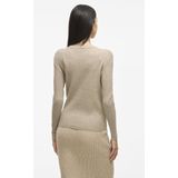 Vila - Vicomfy O-neck Knit Top - Trui - Natural Melange