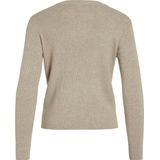 Vila - Vicomfy O-neck Knit Top - Trui - Natural Melange