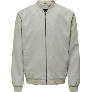 Only & Sons, Jassen, Heren, Beige, M, Suède, Suède Bomberjack