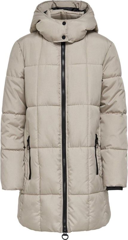 JDY - Puffer Jas - Lang - Met Capuchon - Zachte Basics