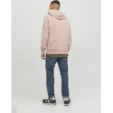 JACK & JONES - Arie - Hoodie - Oudroze - Slim Fit - Katoenmengsel
