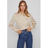 VILA Blouse VIELLETTE van Gerecycled Polyester Champagne