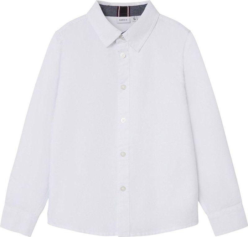 ONSALVARO - SLIM LS OXFORD SHIRT - Wit - Katoen/Polyester