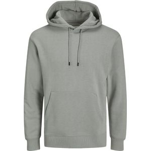 JACK & JONES - Hoodie - Grijs - 50% Katoen-Organisch, 30% Gerecycled Polyester, 20% Katoen