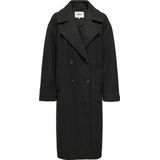 Only - Wembley - Tussenjas - Zwart - Katoen - Double Breasted Knoop