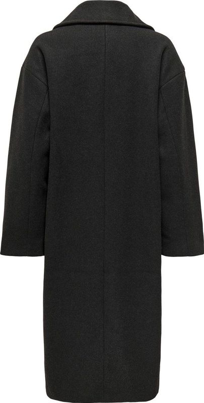 Only - Wembley - Tussenjas - Zwart - Katoen - Double Breasted Knoop