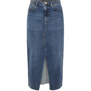 Pieces - Jessie - Denim Hoge Taille Midi-rok