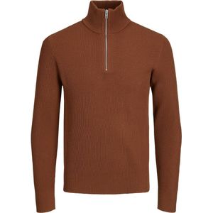 JACK & JONES - Perfect Knit - Schipperstrui - Middenbruin - Katoenmengsel