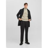 JACK & JONES - Perfect Knit - Schipperstrui - Beige - Katoenmengsel met Opstaande Boord