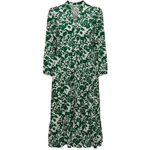 Jurk - V-Hals - Viscose - Loose Fit - Midi-lengte