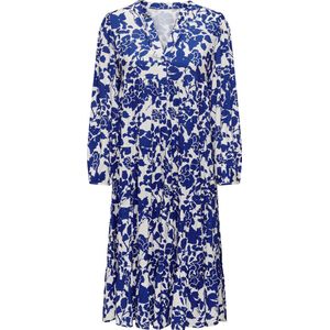 Jurk - V-Hals - 7/8 Mouwen - Midi-Lengte - Loose Fit - Viscose