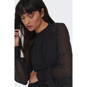 Only - Isabella Short Highneck Dress - Zwart - Korte Jurk