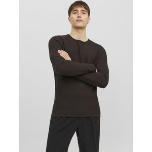 JACK & JONES Miguel - Pullover - Donkerbruin - Katoen