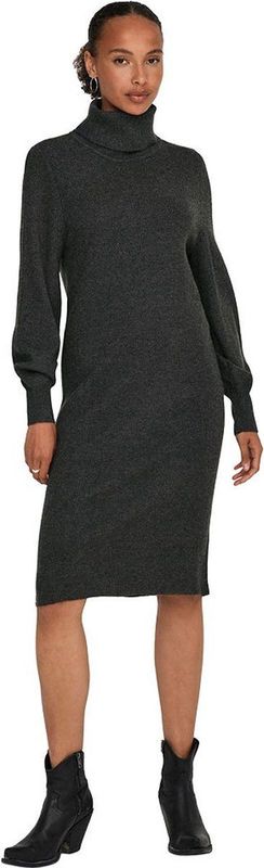 Onlsasha - Gebreide Jurk - Midi-lengte - Rolkraag - Lange Mouwen - Comfort Fit
