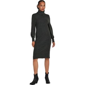Bestseller - Onlsasha L/S Nca Knt Jurk - Donkergrijs Gemêleerd - Kokerjurk