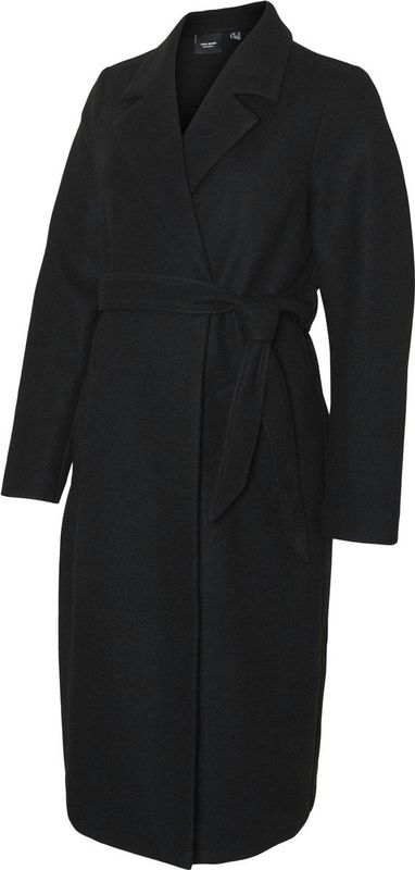 Jas - Knielengte - Omkeerbaar - Riemsluiting - Zijzakken