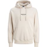 JACK & JONES ORIGINALS - Hoodie - Moonbeam - Printopdruk