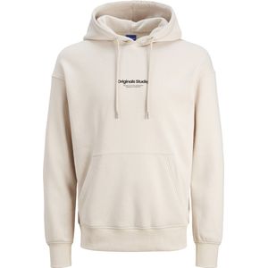 Jack en Jones - Vesterbro - Hoodie - Beige - Katoen/Polyester