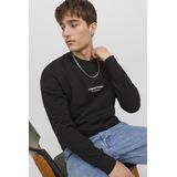 Jack & Jones - Jorvesterbro Sweatshirt - Zwart - Katoen - 1 Stuk