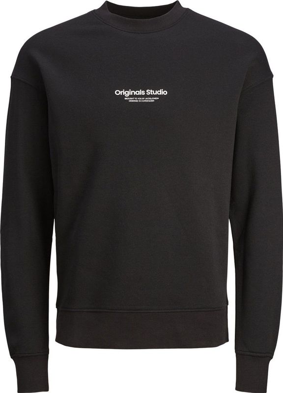 Jack & Jones - Jorvesterbro Sweatshirt - Zwart - Katoen - 1 Stuk