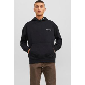 Jack & Jones Trui Jorvesterbro Back Sweat Hood Sn 12245926 Black Mannen