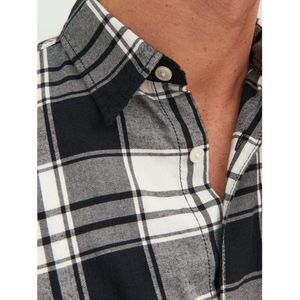 Jack Jones Jack Jones Joshua Check Shirt Ls Cloud Dancer ZWART