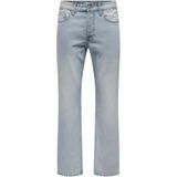 Only & Sons - EDGE - Jeans - Blauw - Regular Fit - 5-pocket-style
