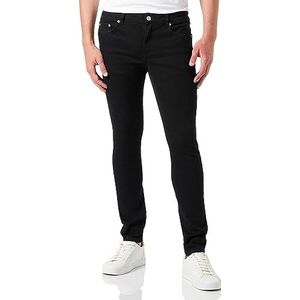 ONLY & SONS Heren Skinny Jeans ONSWARP middelhoge taille skinny fit jeans, zwart denim, 31W / 34L