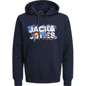 Jack & Jones - Hoodie - Groen - Katoenmix - Capuchon met Trekkoord