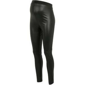 Jeans - Effen - Imitatieleder - Lang - High Waist - Skinny Pasvorm